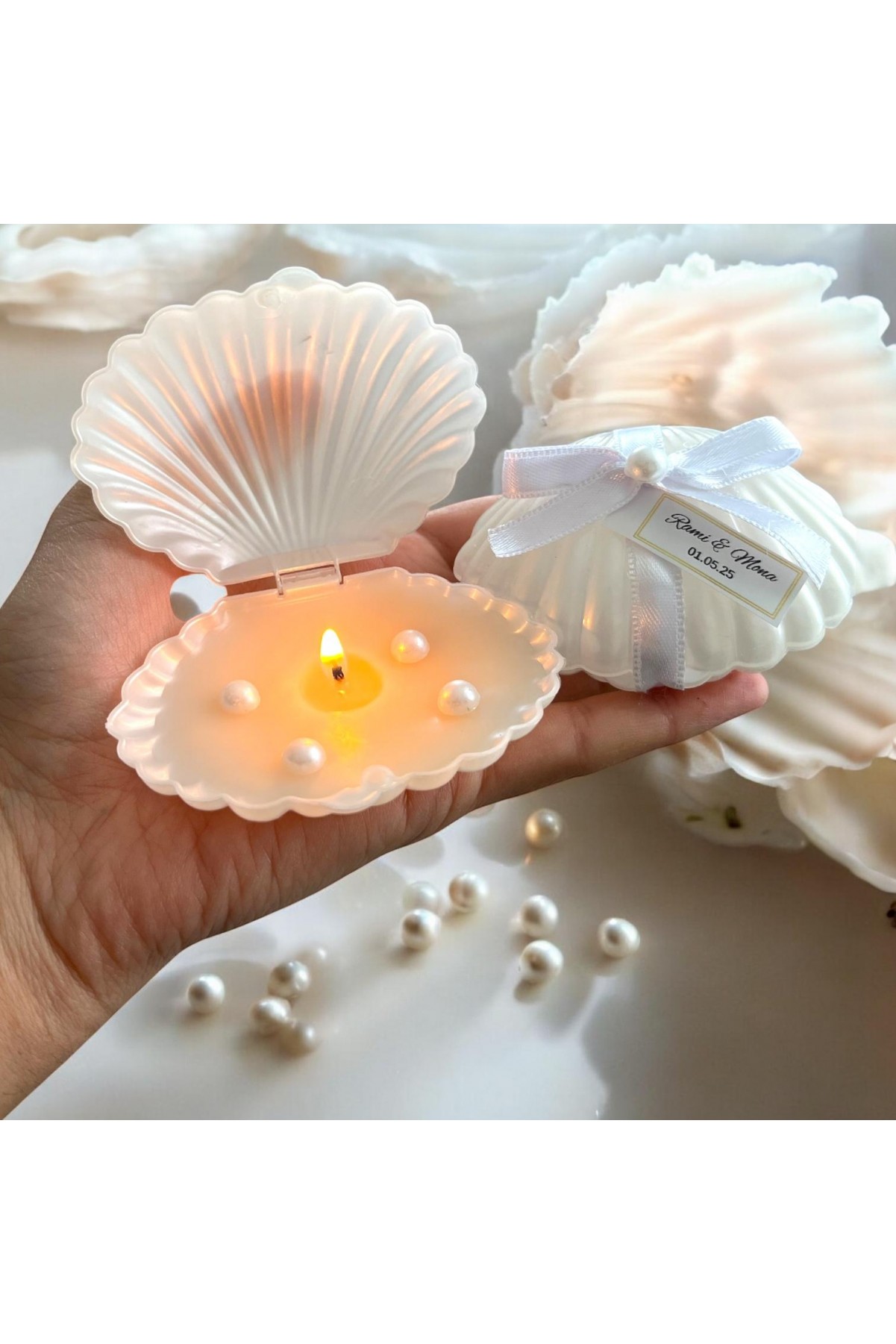 İstridye Mum Hediyeliği