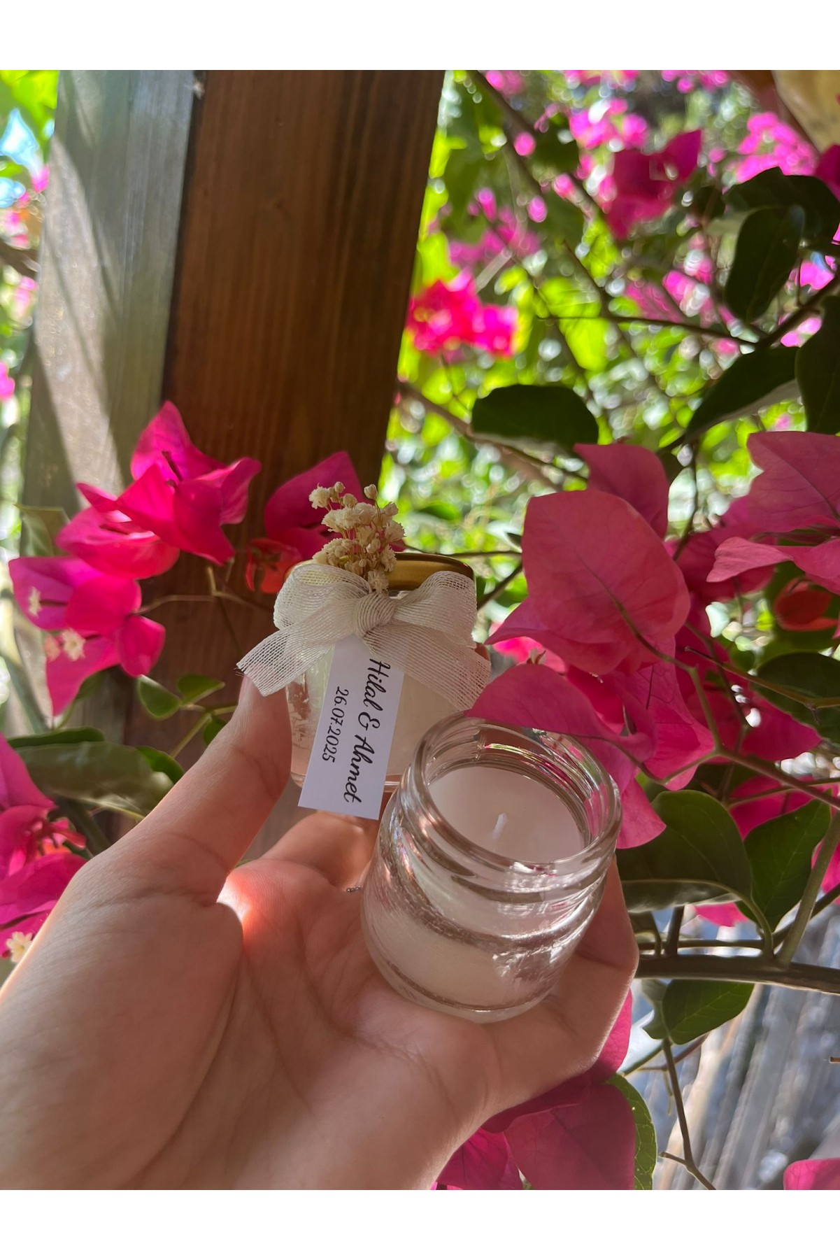 Mini Kavanoz Mum Hediyeliği